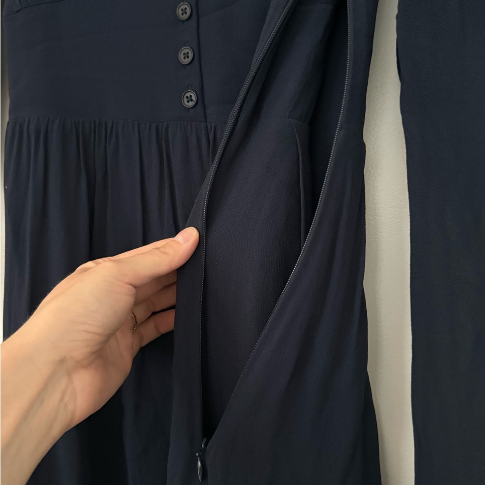 Reformation Liara Blue Long Sleeve Dress Size 0 - Picture 4 of 9